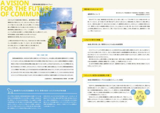 京都地域創造基金パンフレット